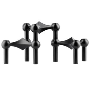 candle holder - 3pcs - black