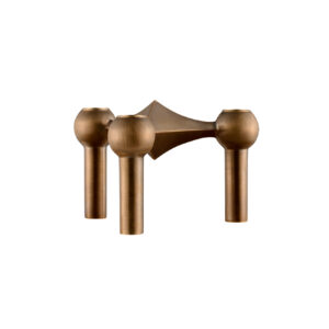 candle holder bronzed brass