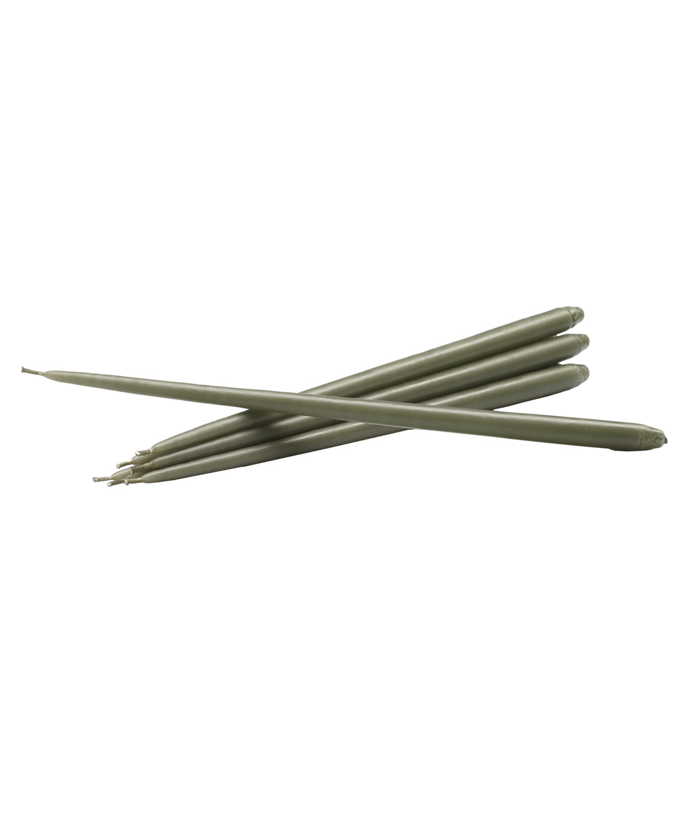 STOFF Nagel taper candles, dusty green