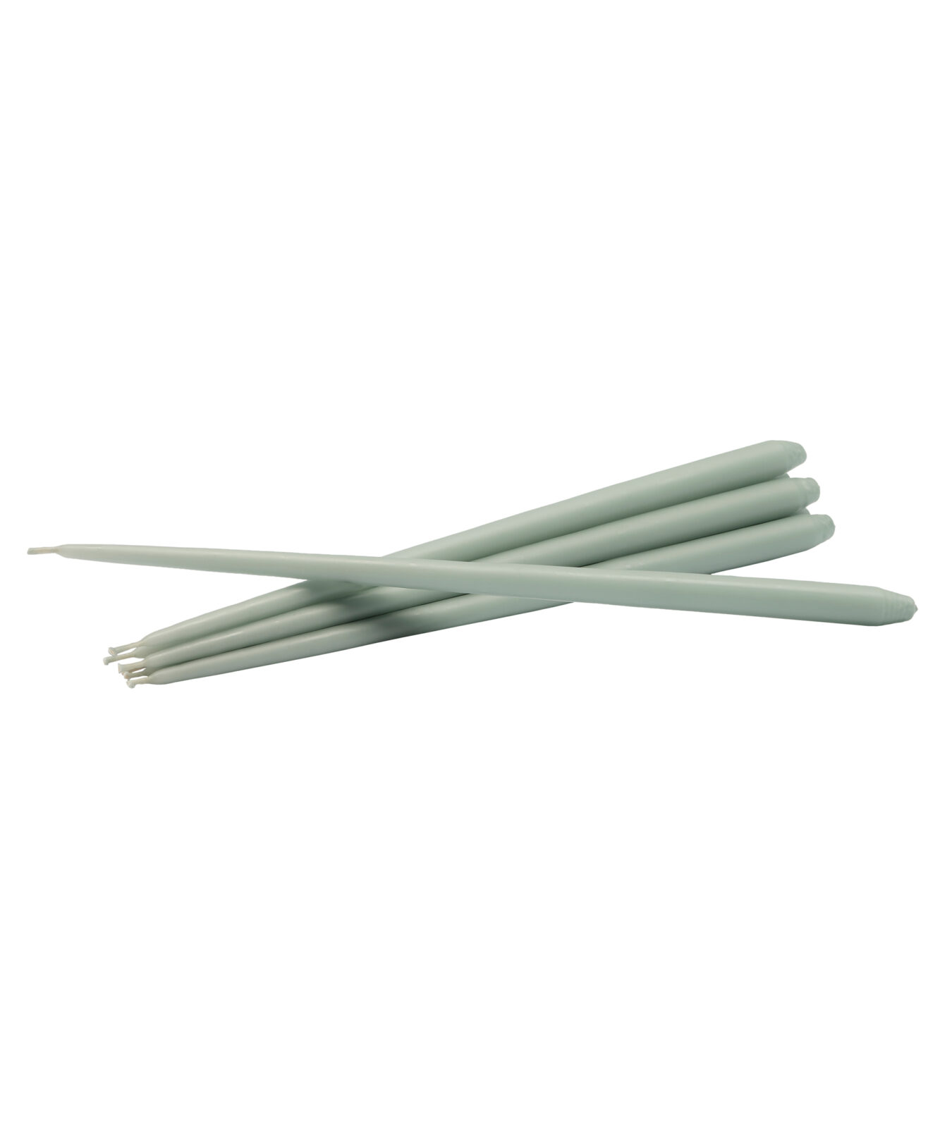 STOFF Nagel taper candles, dusty mint