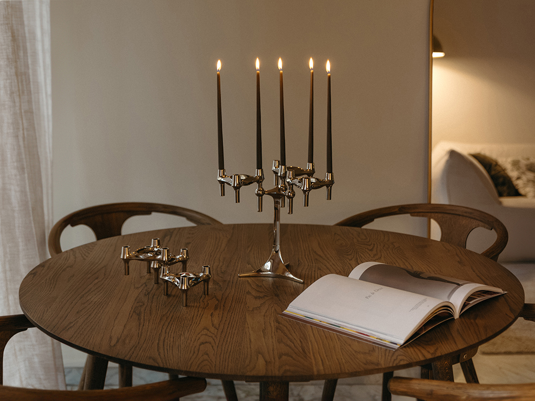 stoff nagel stand and bmf candle holders