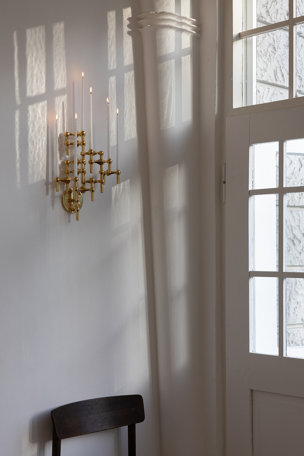 stoff nagel wall hanger in solid brass