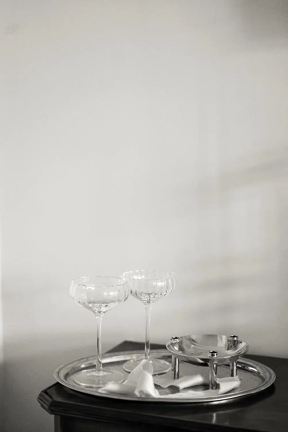 stoff nagel wedding decor - bowl in chrome