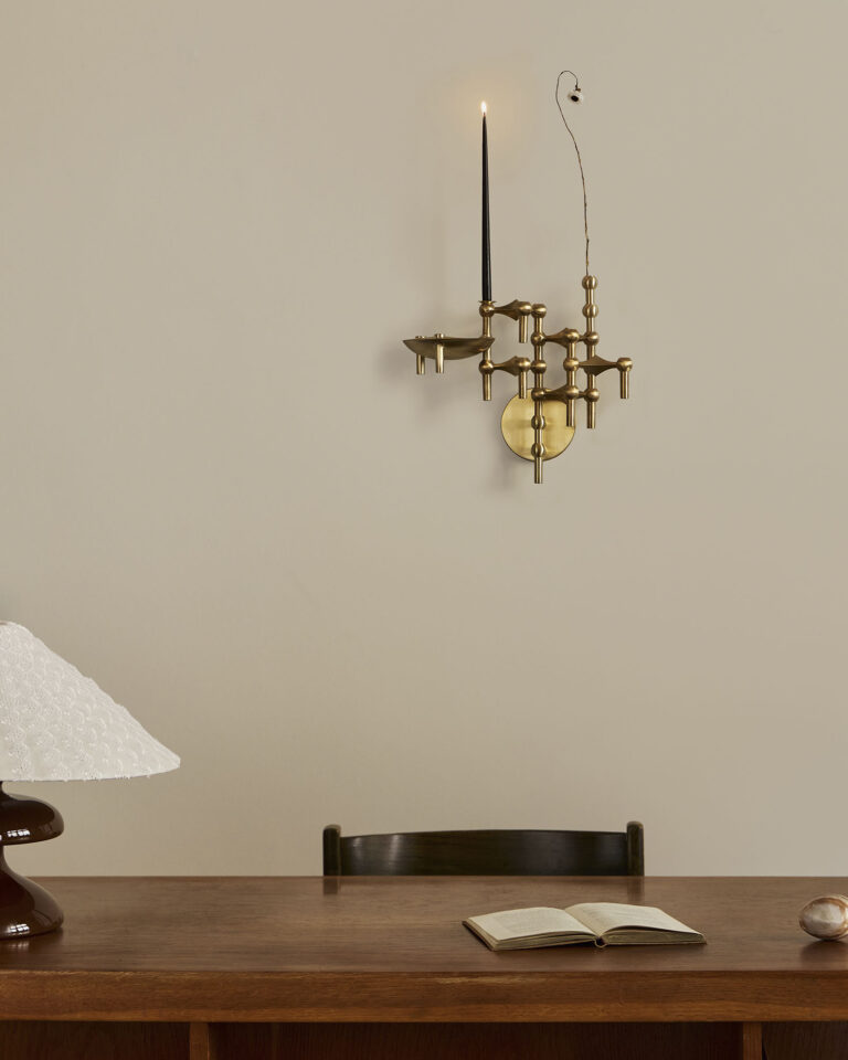 brushed brass wall hanger