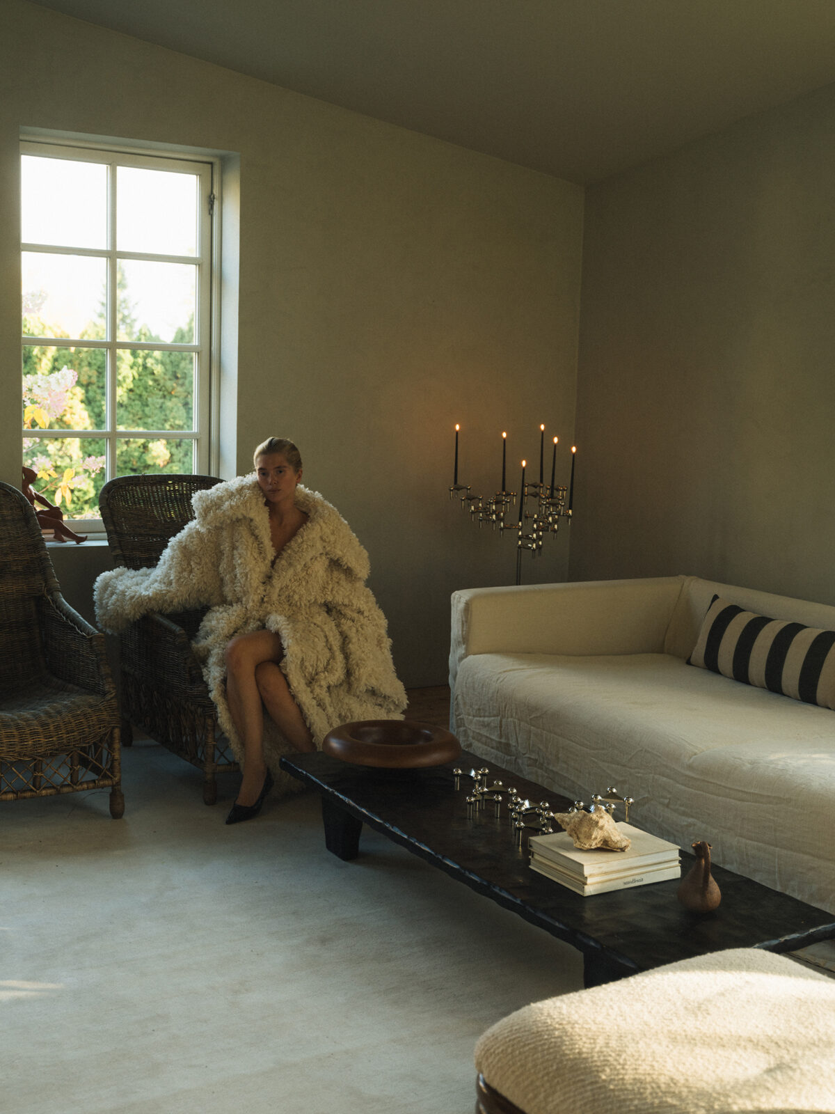 angelica svanström - sculptural play with the stoff nagel candle holder collection