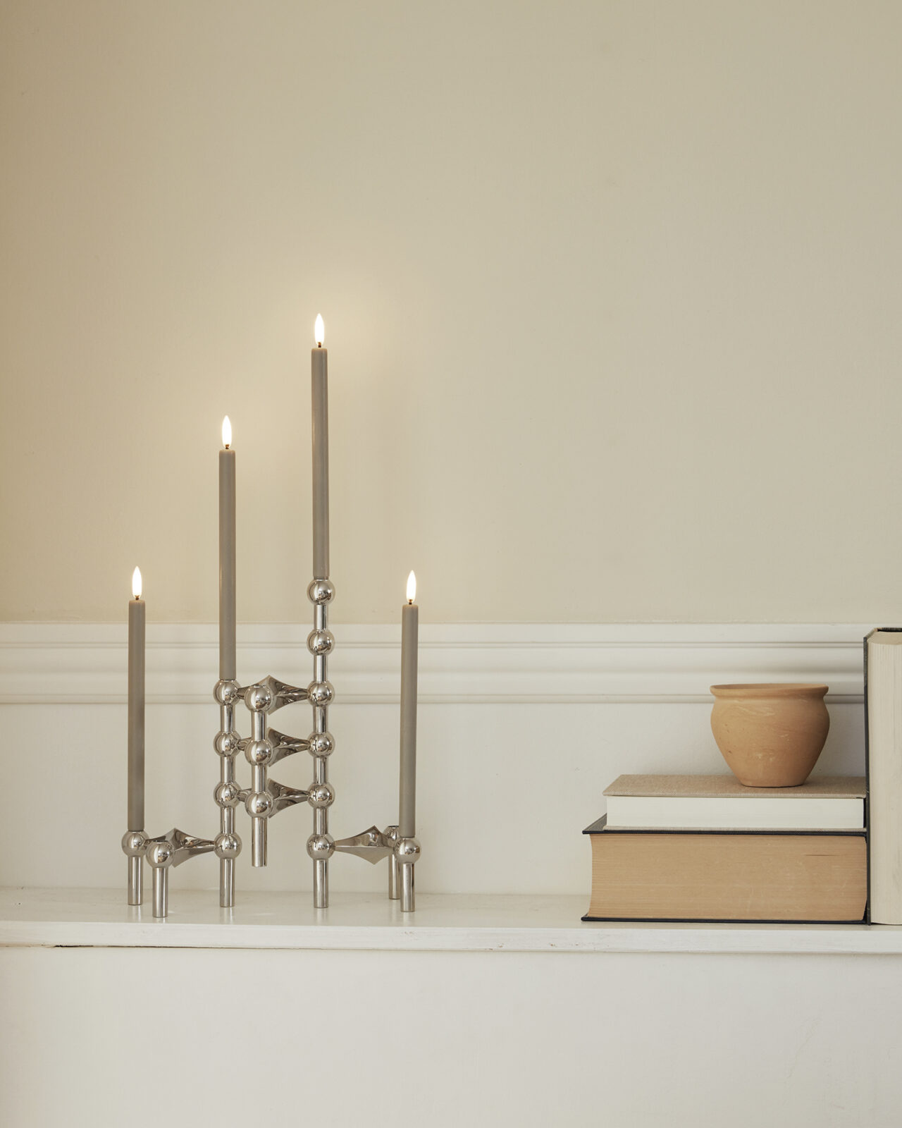 stoff nagel led candles