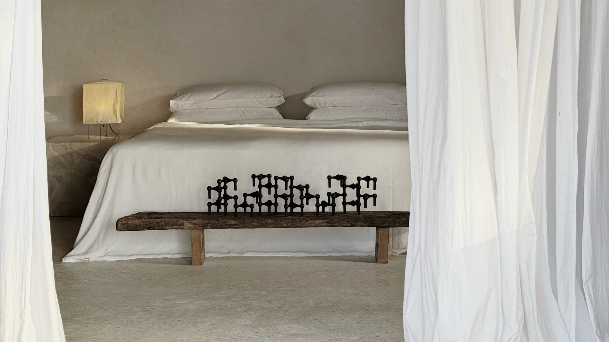 stoff nagel black candle holder collection