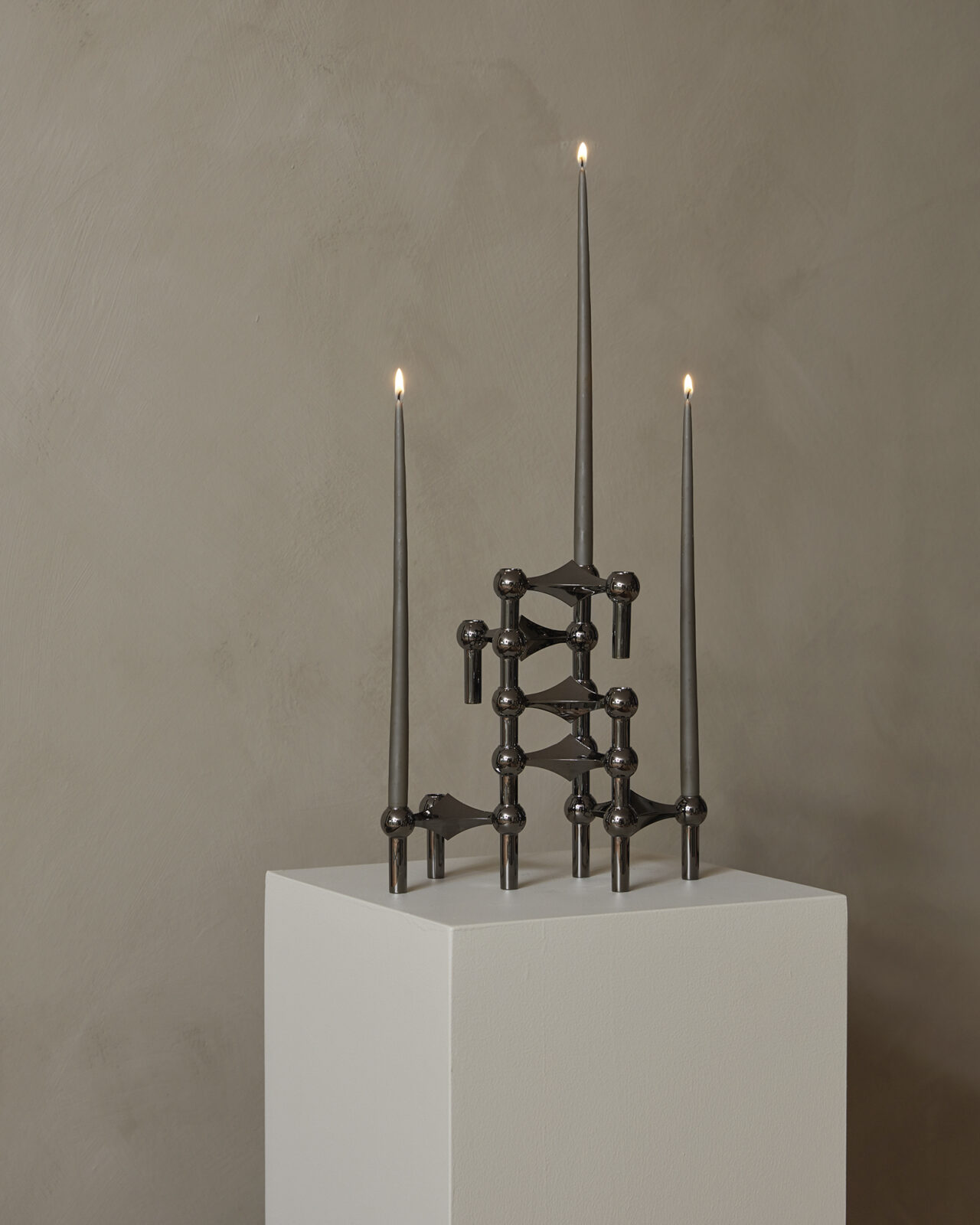 stoff nagel taper candle collection
