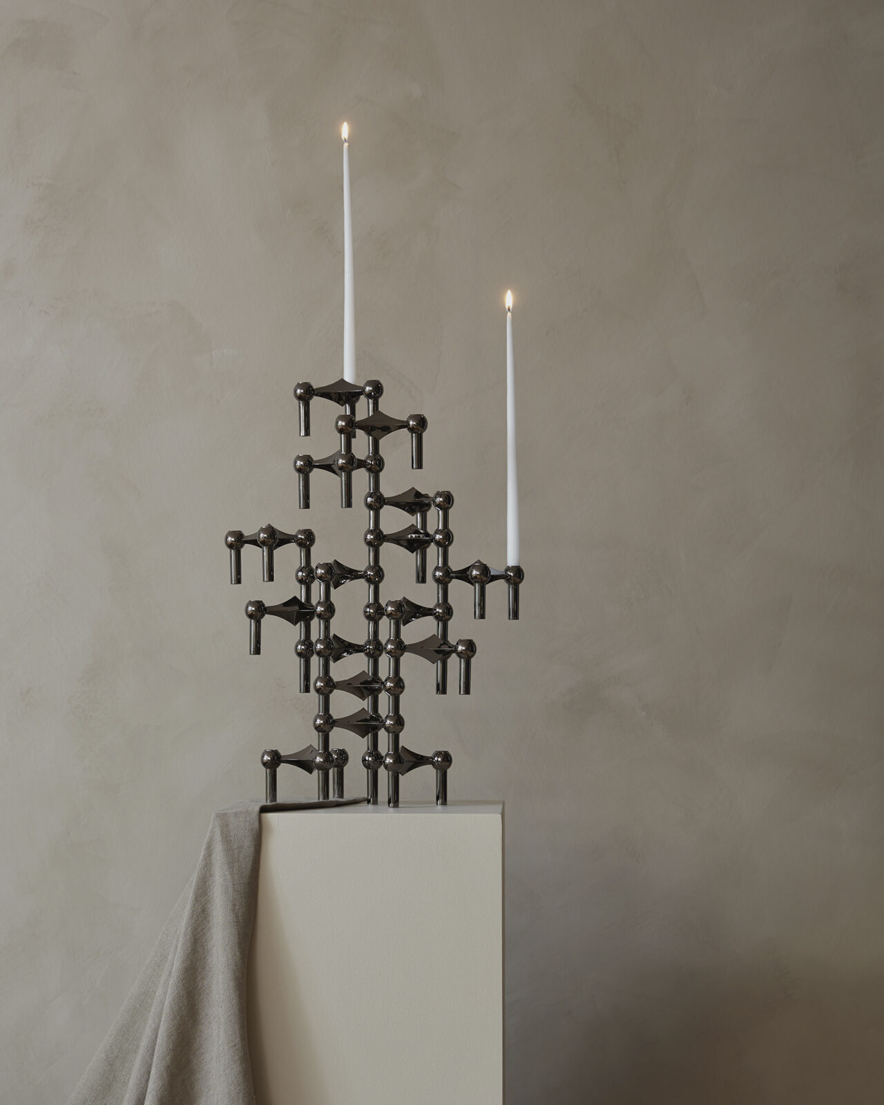 stoff nagel taper candle collection