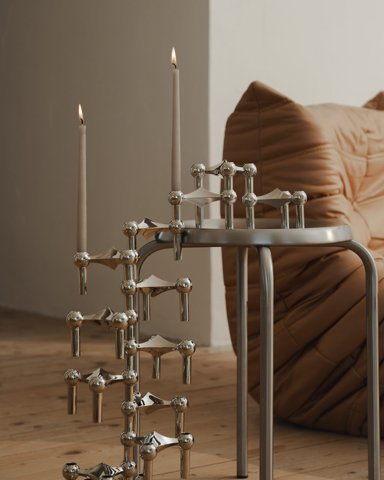 stoff nagel taper candle collection