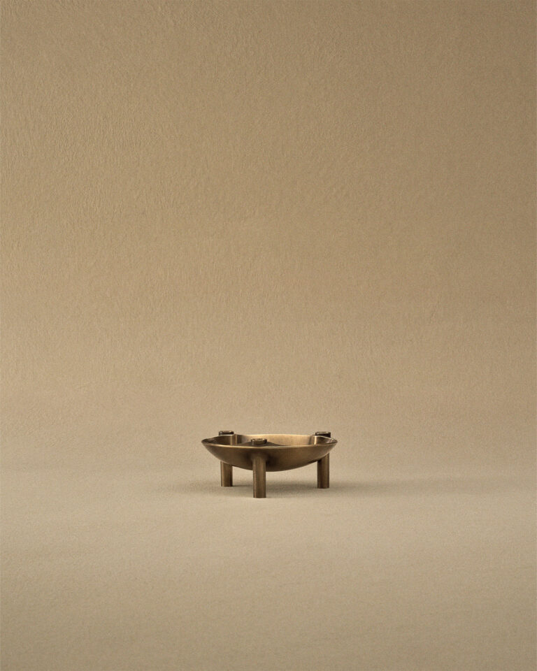 stoff nagel bowl in bronzed brass
