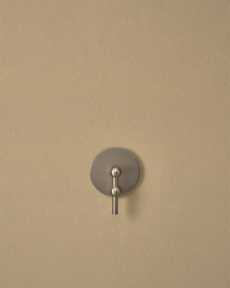 stoff nagel wall hanger in brushed chrome