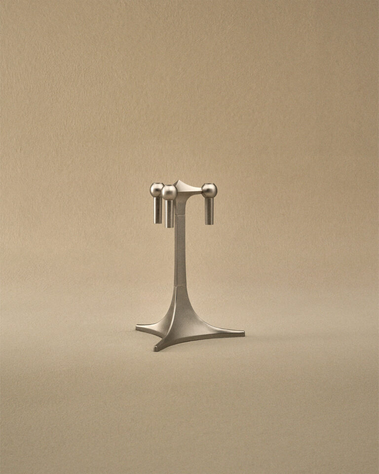 stoff nagel stand in brushed chrome